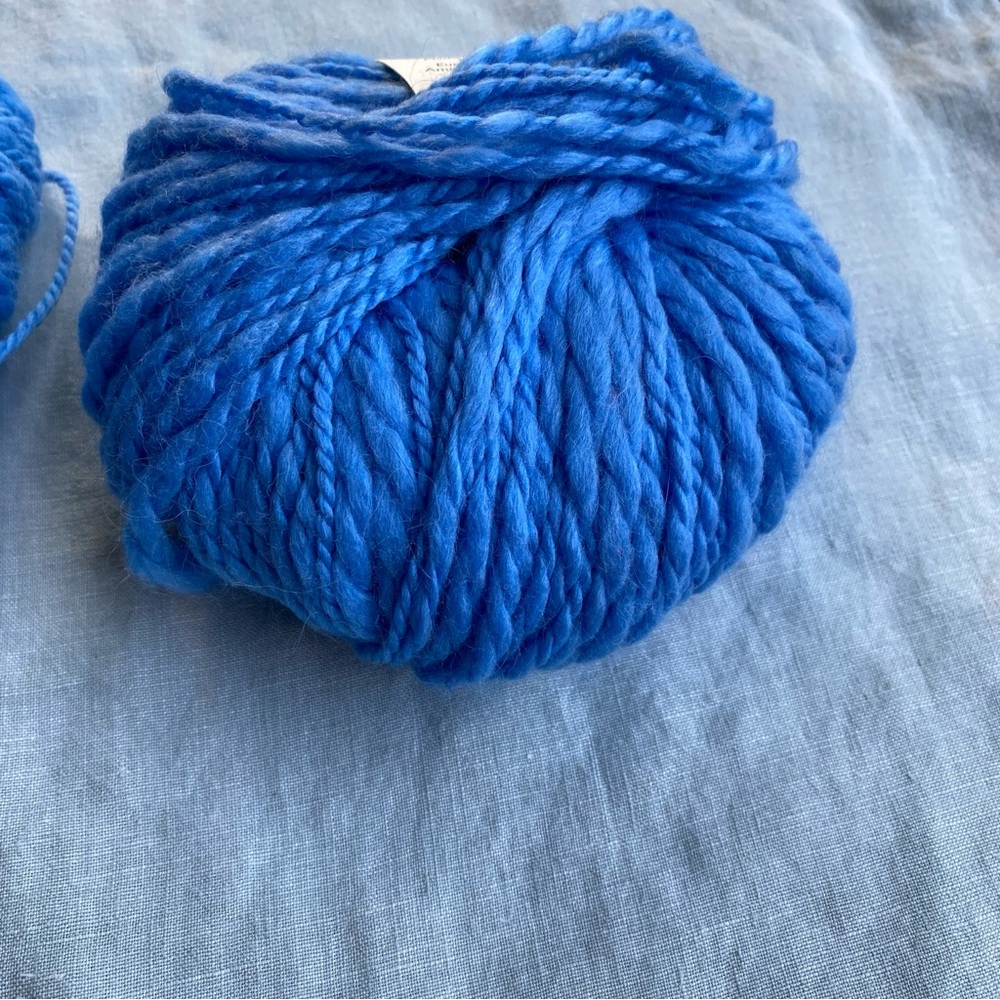 Lot of 2 Elsebeth Lavold blue Silky Flamme wool alpaca silk 50g yarn skeins - Picture 5 of 7